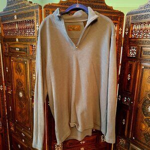 Big Sky Outfitters Grey Quarter Zip Pullover Mens XXL